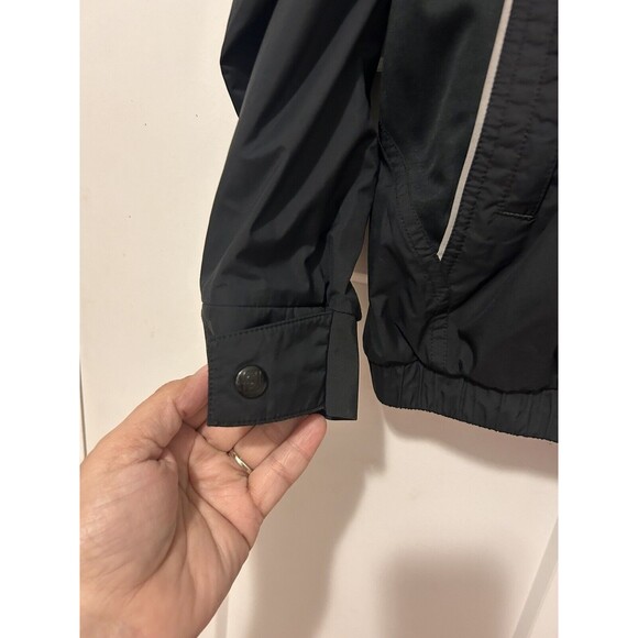 FootJoy FJ Dryjoys Jacket Mens Size Small Black Golf Windbreaker Lined 1/4 Zip - Picture 3 of 5